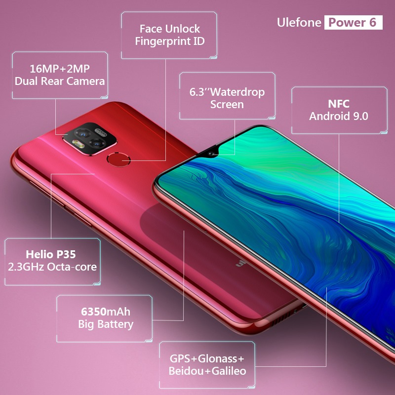 One photo tells you all features about Ulefone Power 6.