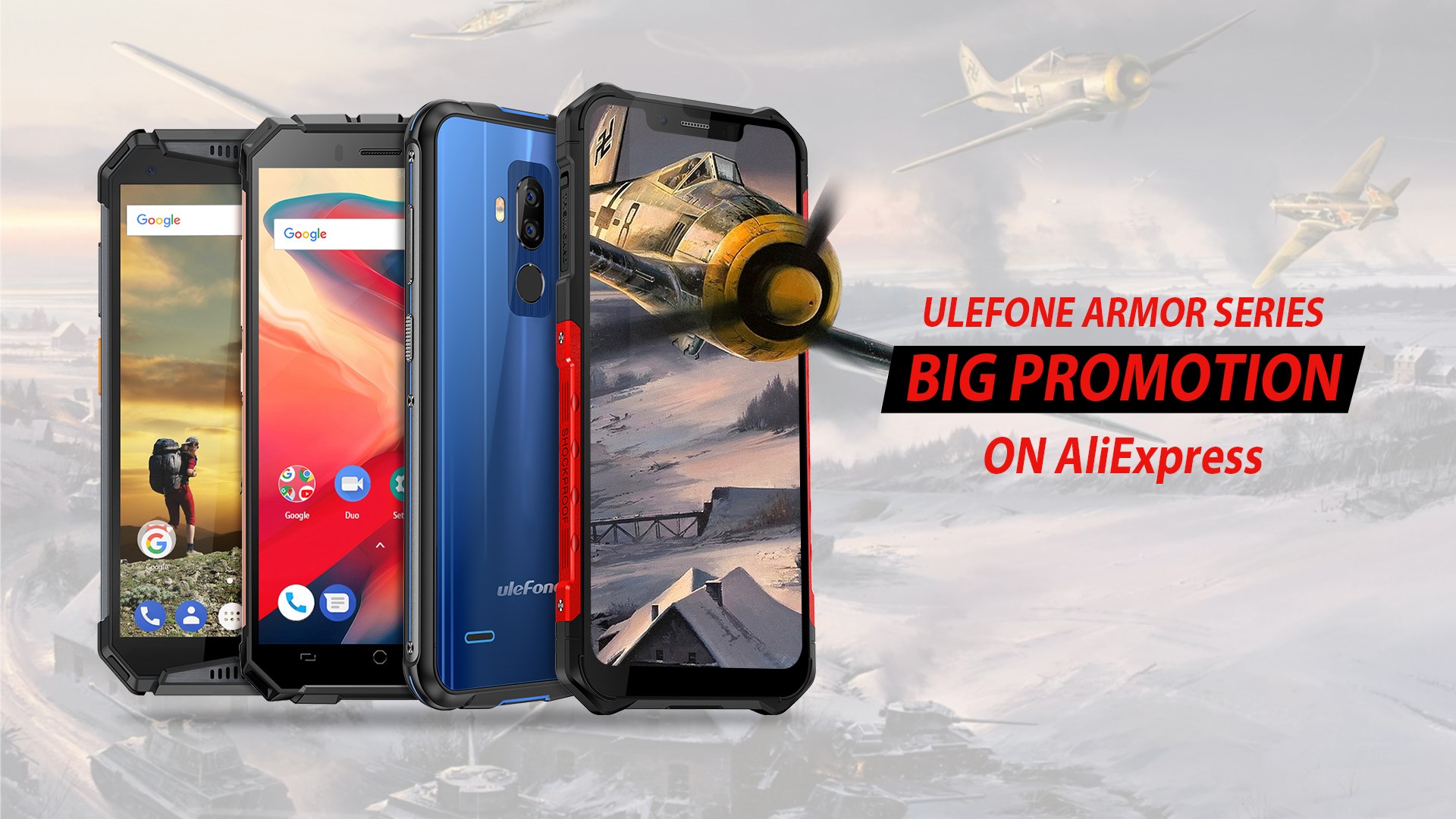 Large Discounts of Ulefone Armor Series on AliExpress.