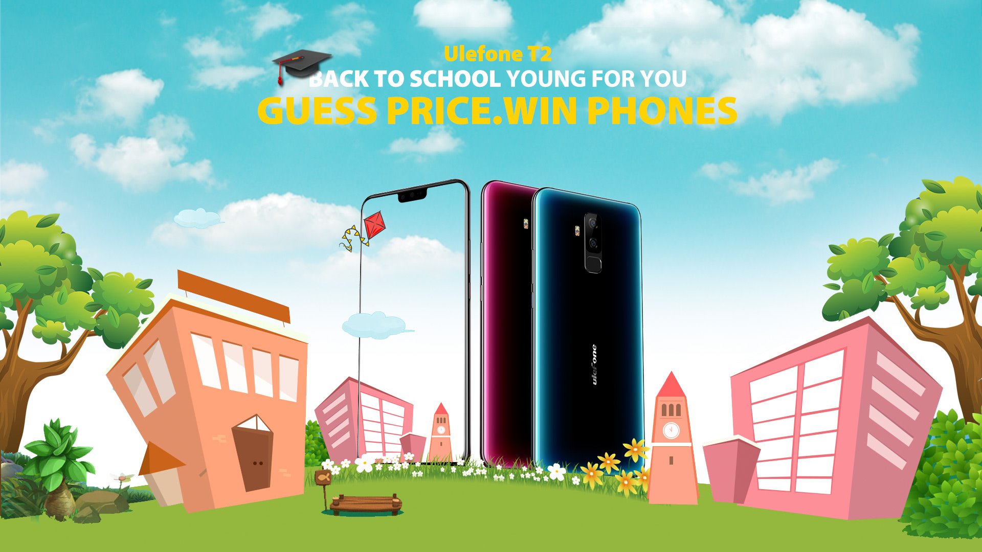 Following the launch of Ulefone T2, T2's giveaway events also come.