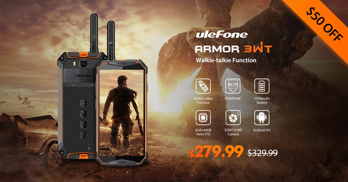 #UlefoneArmor3WT - The World’s First Helio P70&Walkie-Talkie Rugged Phone in 2019🏆🏆🏆 Buy now👉👉👉www.tomtop.com ✅Walkie-talkie function...