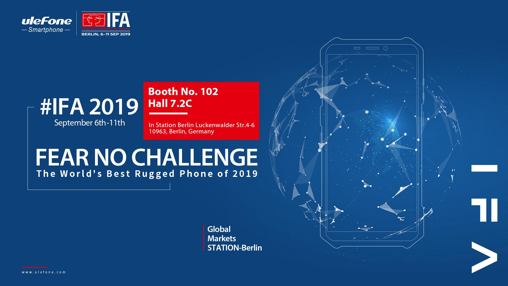 Welcome to Meet Ulefone at IFA 2019.