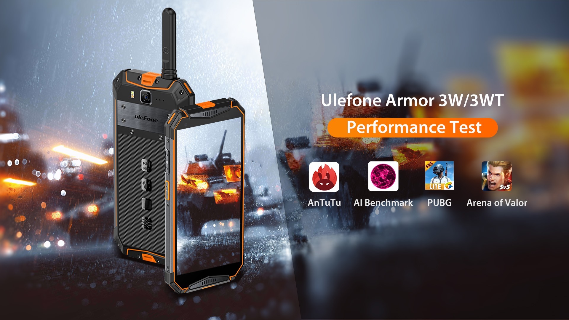 Ulefone Armor 3W/3WT Performance Test.