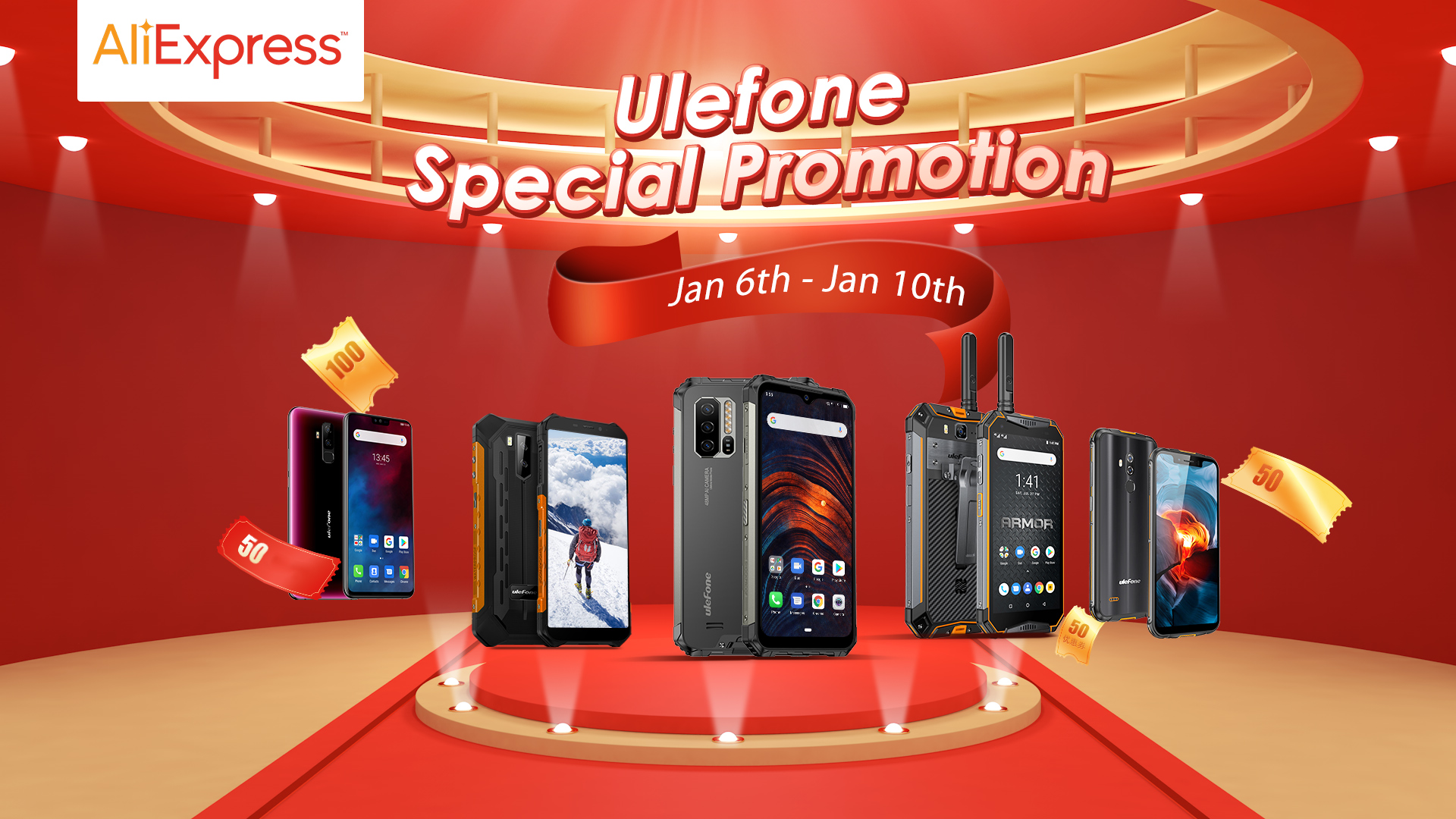 Grab Discounts on Ulefone Smartphones at AliExpress.