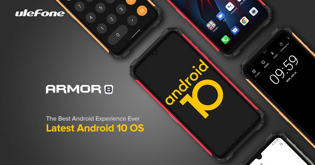 Ulefone Armor 8 runs the latest Android 10 out of box, which provides some of the newest ways to control your privacy, customize your phone and get things done. It will bring you brand-new Android using experience, provide much surprise for you.⚡️