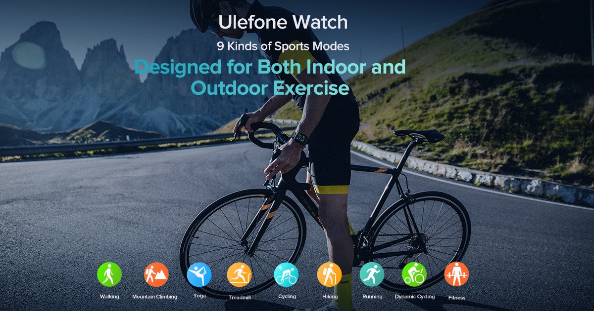 No matter you are into outdoor or indoor workouts, Ulefone Watch is for you. It supports 9 kinds of workout modes, including walking, running, cycling, treadmill, and etc., offers high-level fitness tracking, helps you to keep fit.🏂🪂⛹️‍♂️🏊‍♀️🧘‍♀️