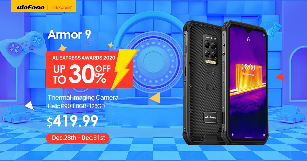 Welcome to the New Year with a bang! Ulefone offers up to 50% off on AliExpress!