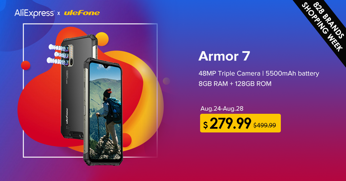 8GB RAM rugged phone #UlefoneArmor7 is only for $279.99 now!