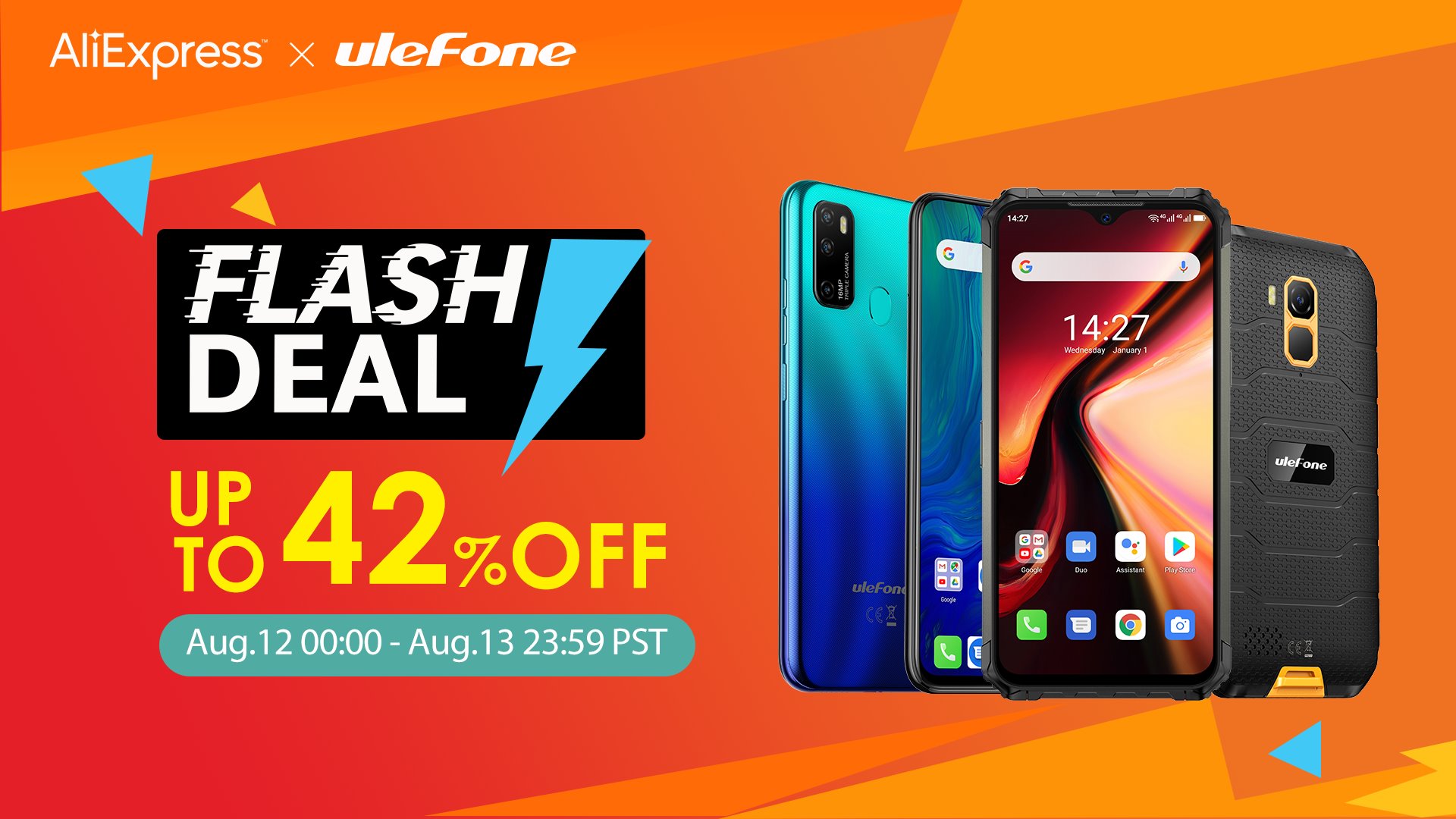 Huge Discounts Alert! Hurry up to grab an Ulefone smartphone!