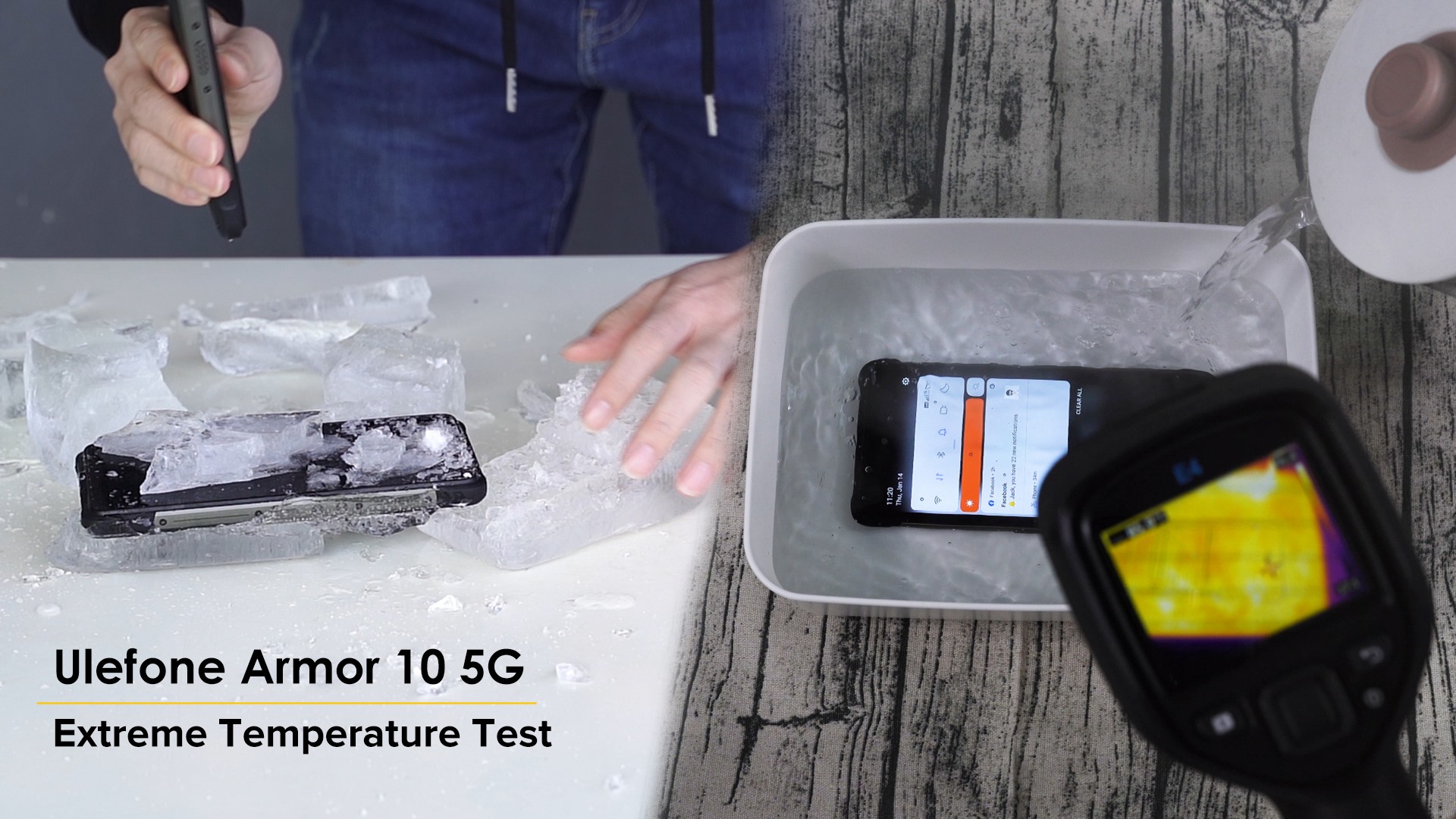 Every day we may face different challenges. Imagine you're stuck in a blizzard and and you try to call for help, but your phone is turned off because of the coldness. Or your phone may regularly shut down when you work in hot environment. Ulefone Armor 10 5G can save you from the dilemma. Let’s look a video on Ulefone YouTube channel.