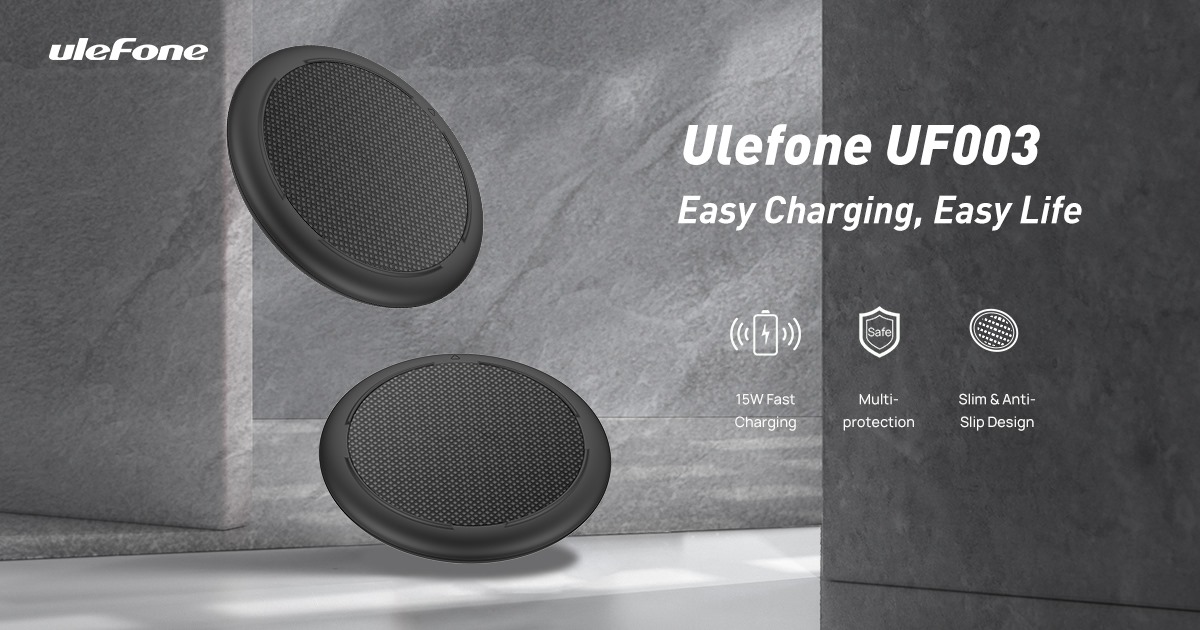 Ulefone UF003 Qi Wireless Charging Pad - Easy Charging, Easy Life 👍15W Fast Charging