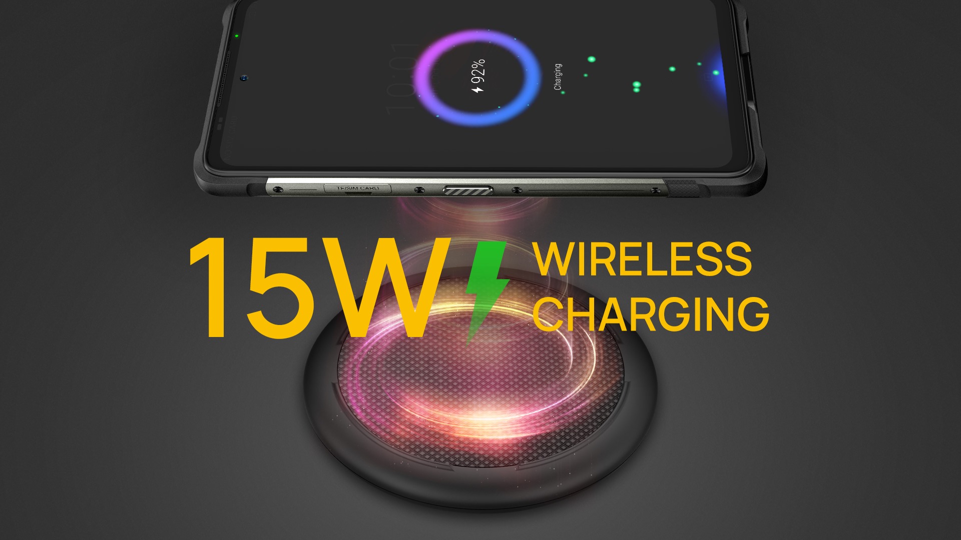 As the convenience and universal compatibility of wireless charging, wireless charging is making its way into more and more smartphones, Ulefone Armor 10 5G is no exception. The flagship Armor 10 5G supports 15W wireless charging, it is the first time Ulefone is offering 15W wireless charging technology in the Armor lineup. 