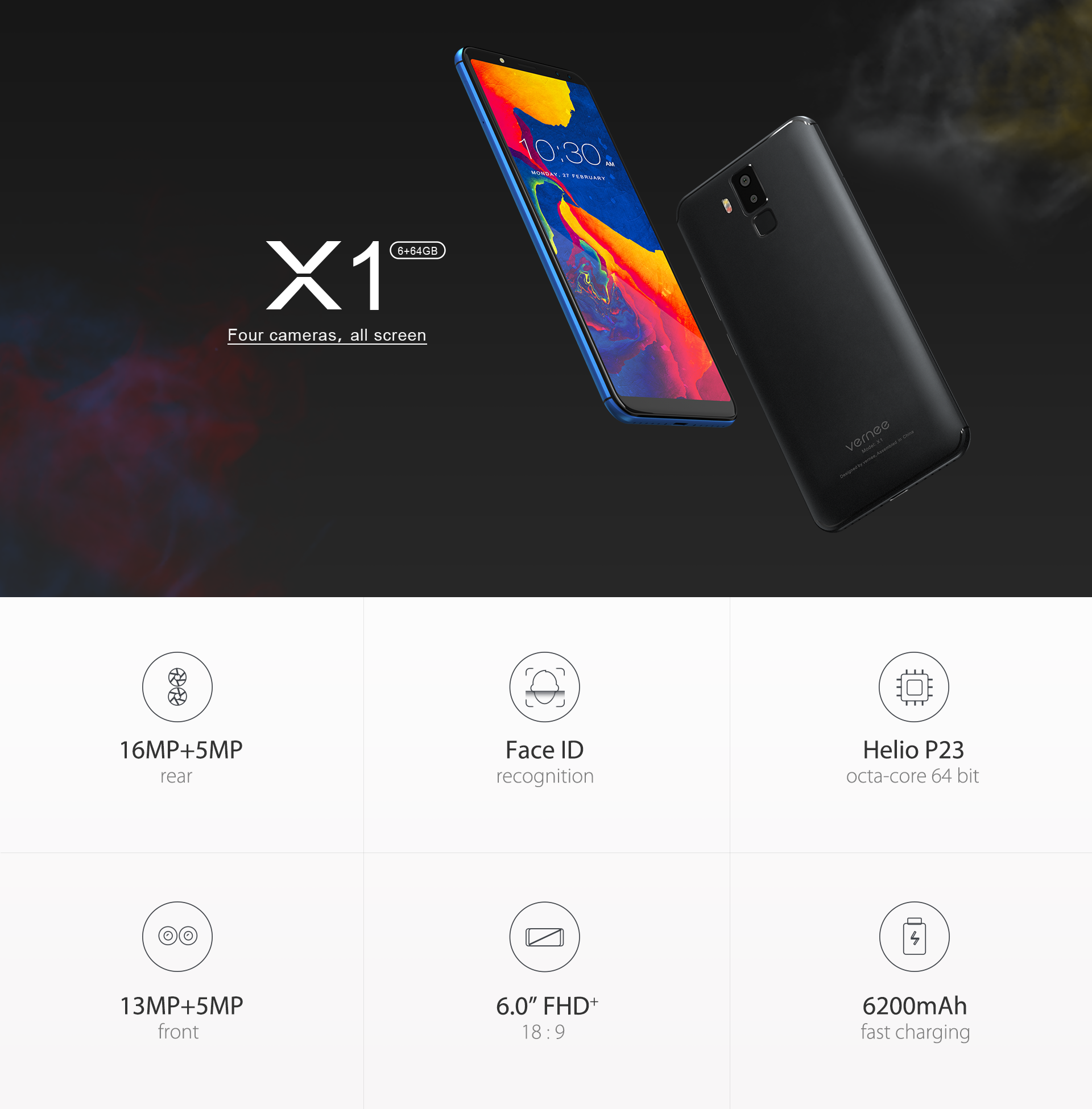 Special edition vernee X - 6GB+64GB vernee X1