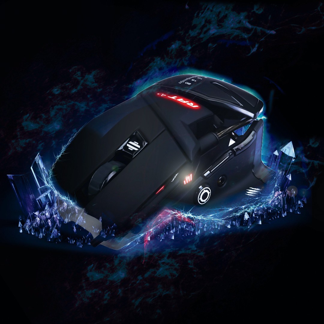 Looking to level up? Upgrade to the Mad Catz R.A.T. 4+ Gaming Mouse and play to win with multi-button functionality, an adjustable grip and more!