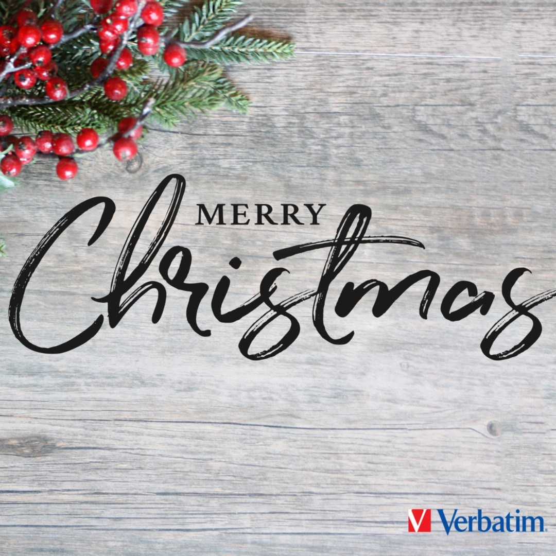 From all of us here at Verbatim – Merry Christmas!