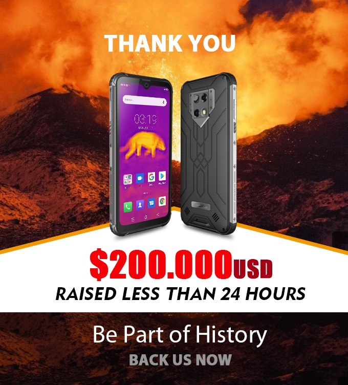 It’s so exciting to see that #Blackview #BV9800 Pro & #BV9800 has raised $200,000+, less than 24H! We deeply appreciate all the contributions of our backers and friends!🥳🥳🥳