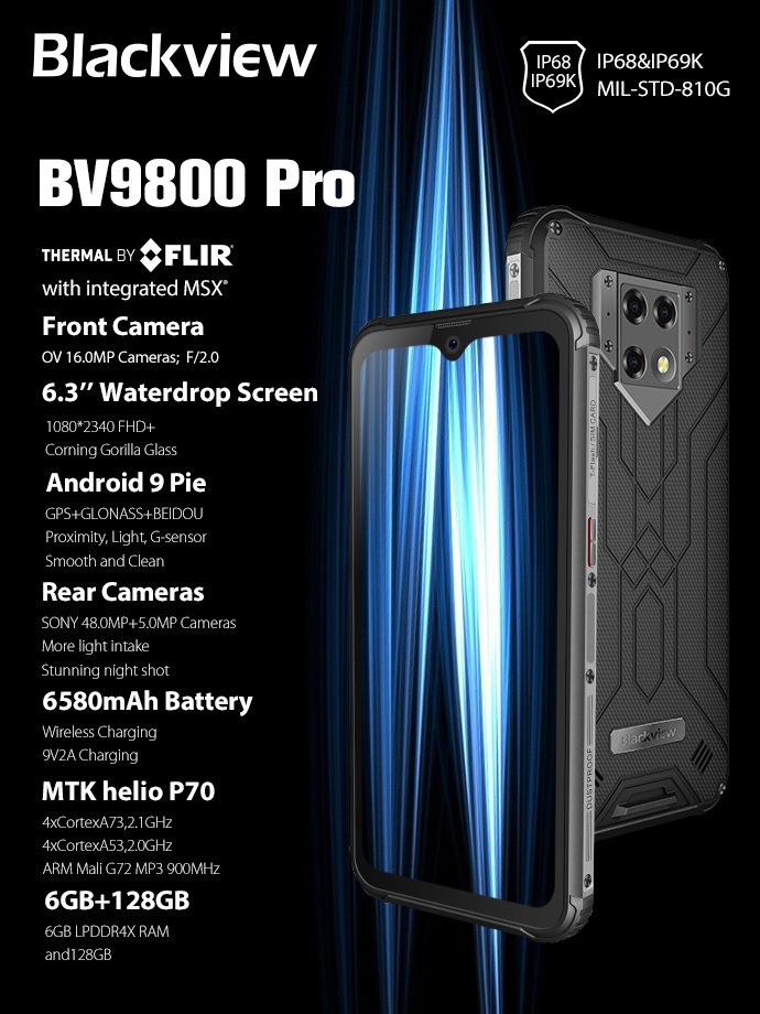 Want to know the #BV9800Pro in one glance? Check the pic below.