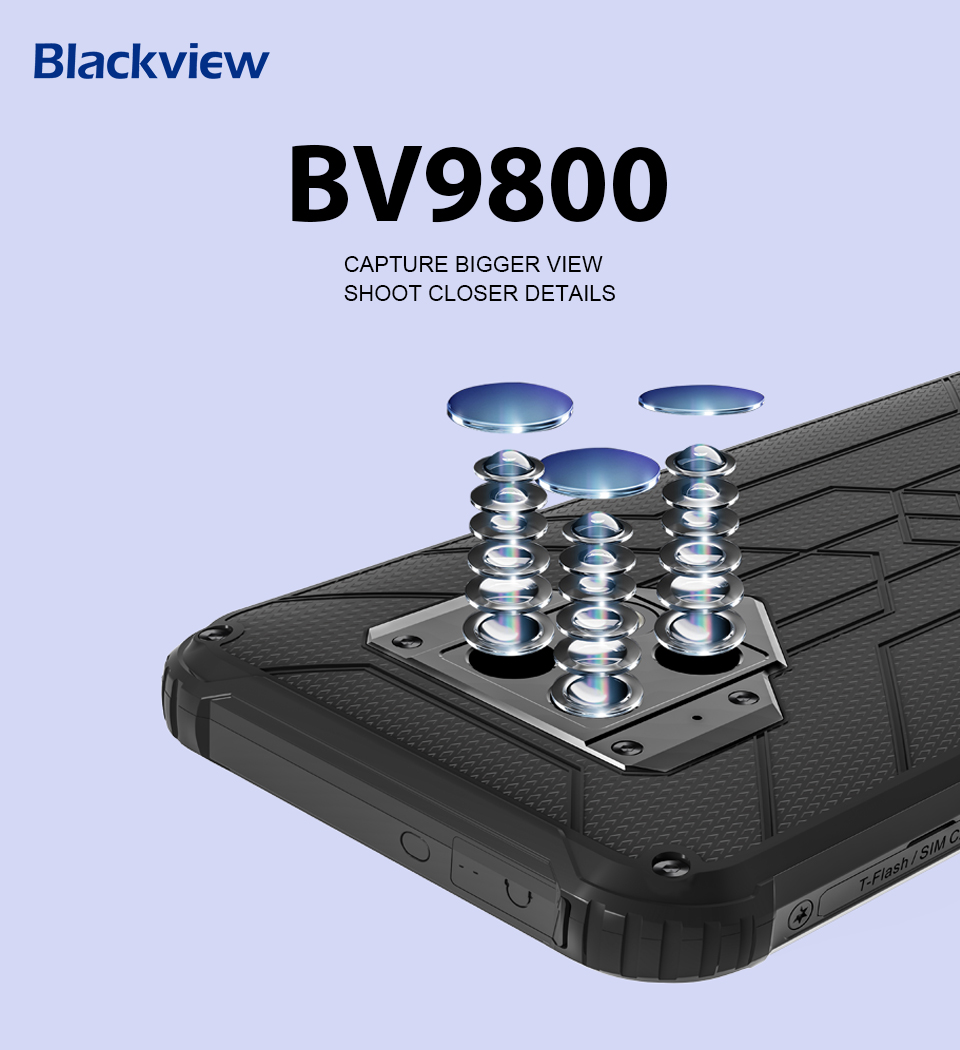 The Snoy® 48MP triple rear camera of #Blackview #BV9800