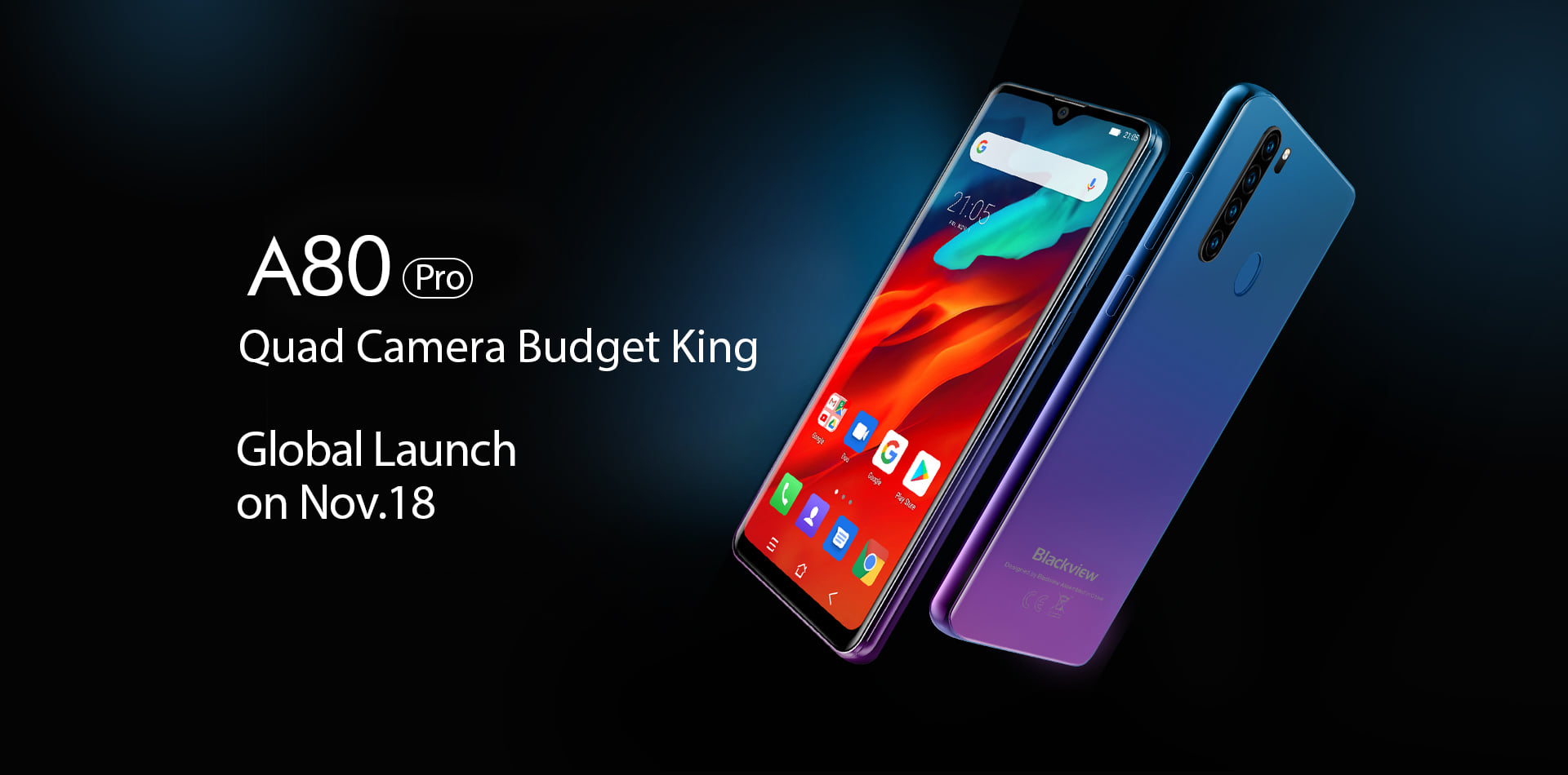 Meet the quad camera budget king #BlackviewA80Pro on November 18. Stay tuned!