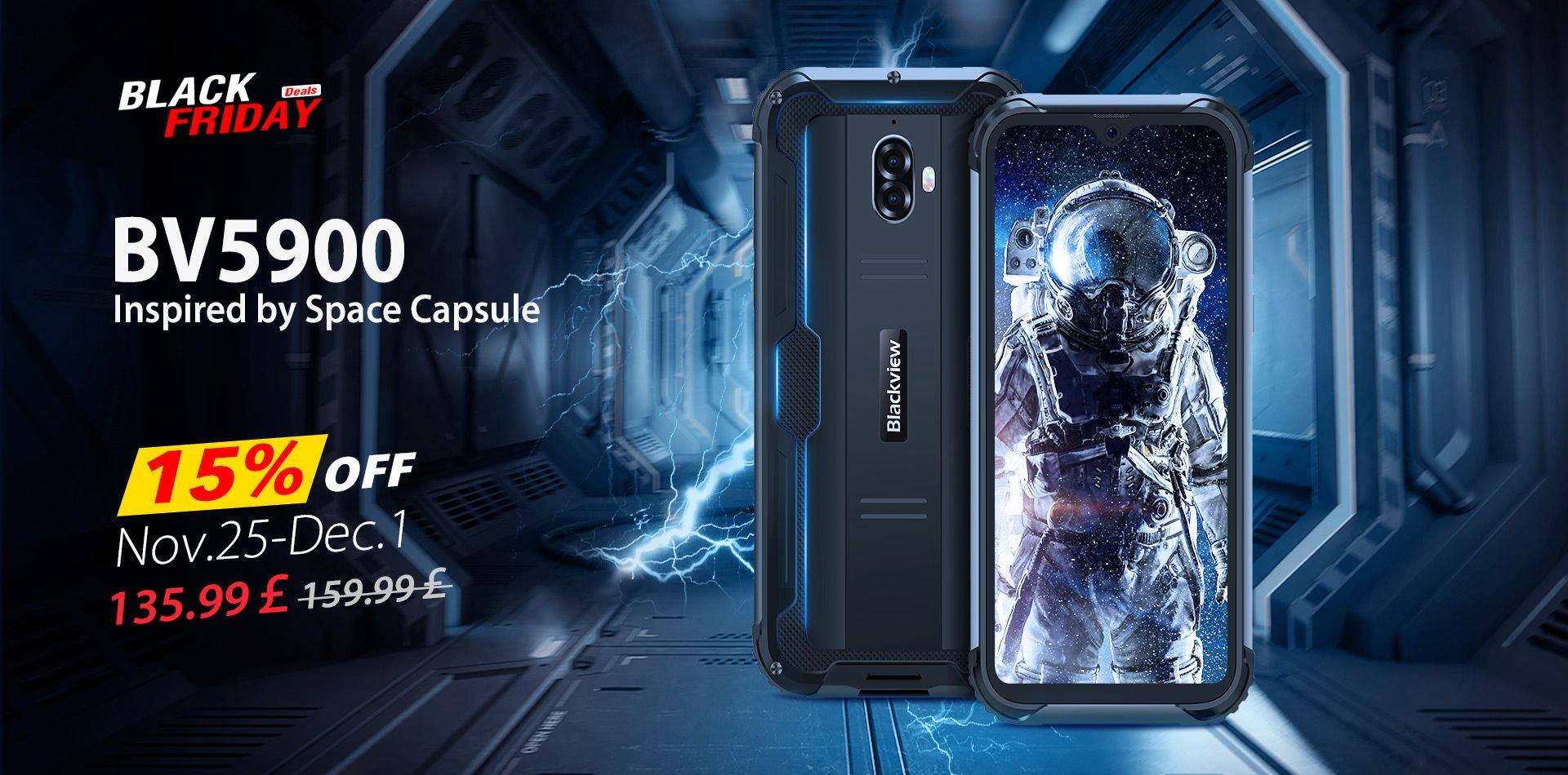 Inspired by the futuristic space capsule, #Blackview #BV5900 toughness and personality coexist😜😜 Join the Black Friday big promotion, enjoy 15% off👉www.tomtop.com