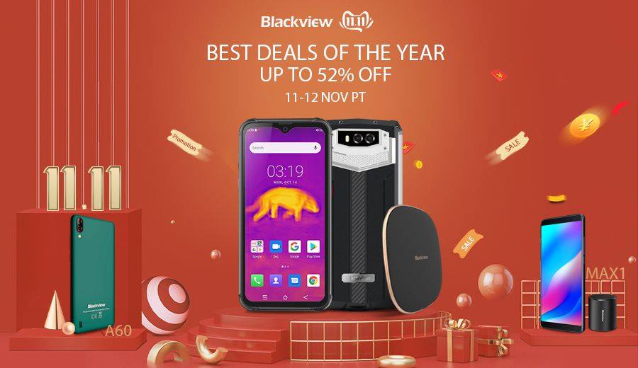 #Blackview 11.11 celebration will land on AliExpress soon.😜 Enjoy discounts up to 52% off covering 10 models from Nov.11 to Nov.12. 😍😍 Grab the best deals of the year!