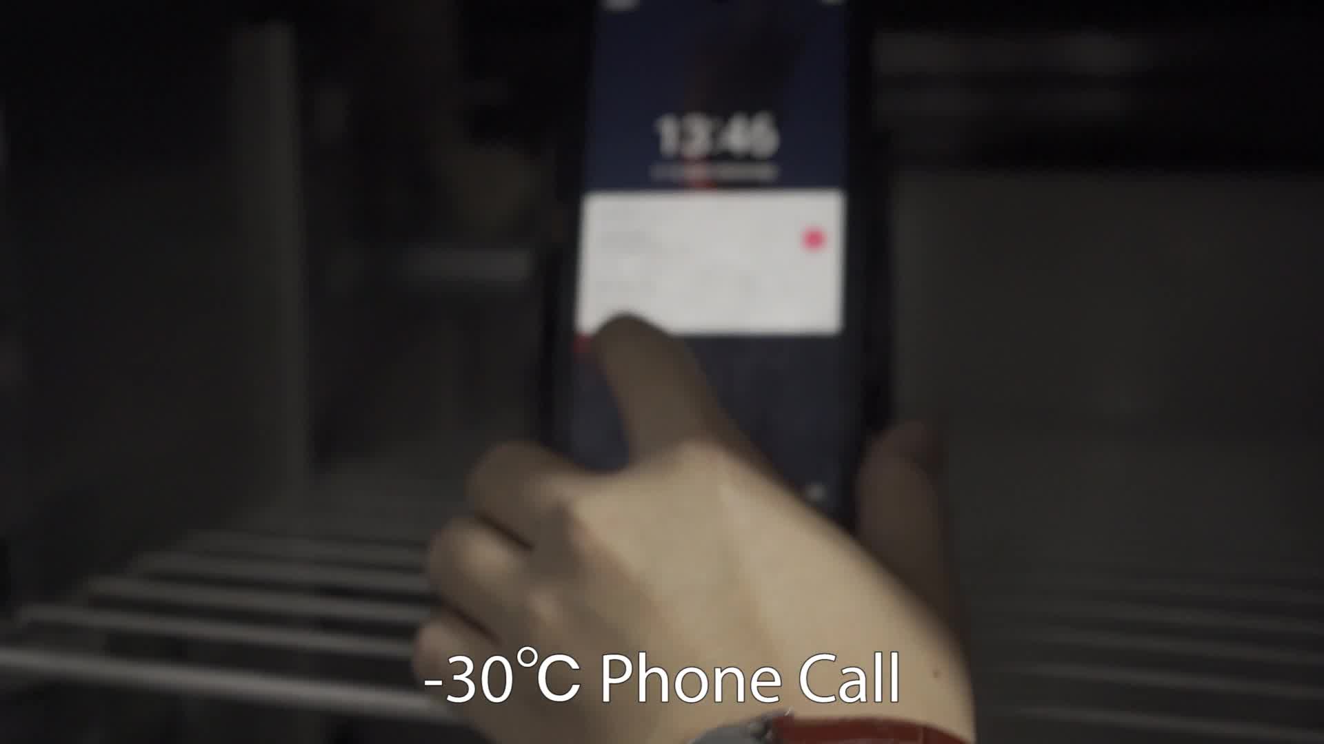 #Blackview #BV9900 durability test 3: -30℃ phone call😎 