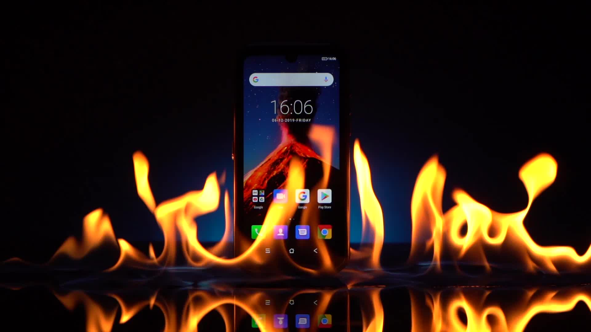 #Blackview #BV9900 durability test 1 - FIRE BURNING🔥🔥