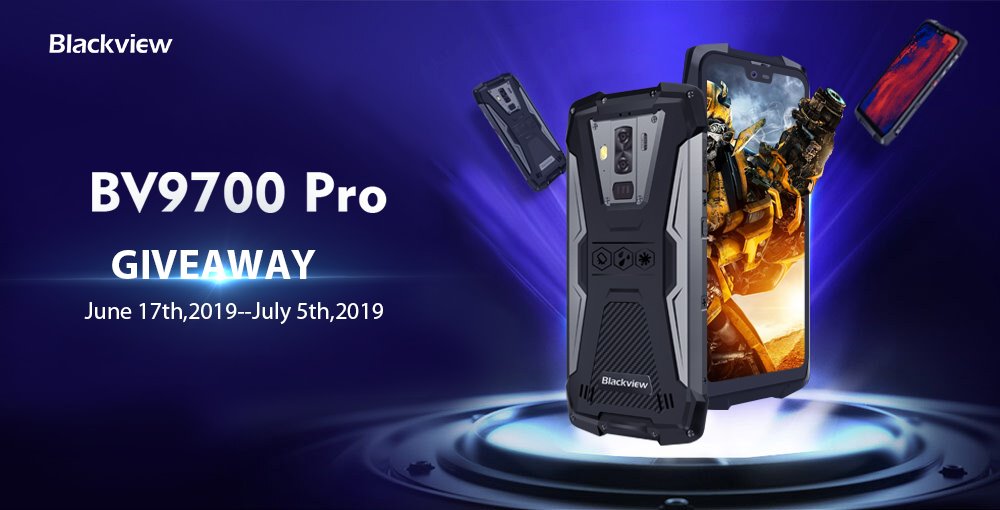 In order to celebrate the joy for #BV9700Pro selling more than 5000 psc and success!!! We here invite all you join to win #Blackview #BV9700Pro #Giveaway!!!