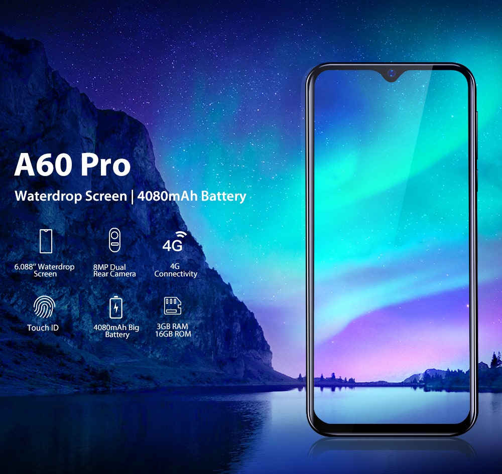 🤓🤓The A60 Pro runs Android 9 Pie as the OS to offer a smooth UX and smart user interface, elevating the basic Android experience to a whole new level. It equips 3 cards slots for two SIM cards and one TF card, you can use three cards simultaneously!