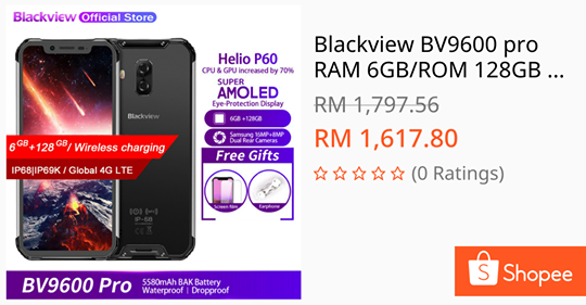 #Blackview join hands with #Shopee 😚😚😚