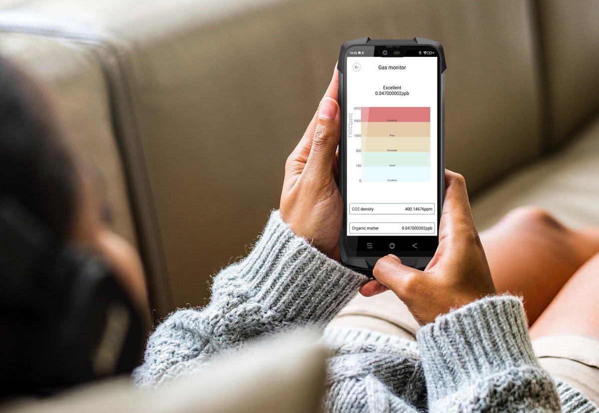 🧐Care for our (family) health using #Blackview #BV9700 Pro air quality detection.