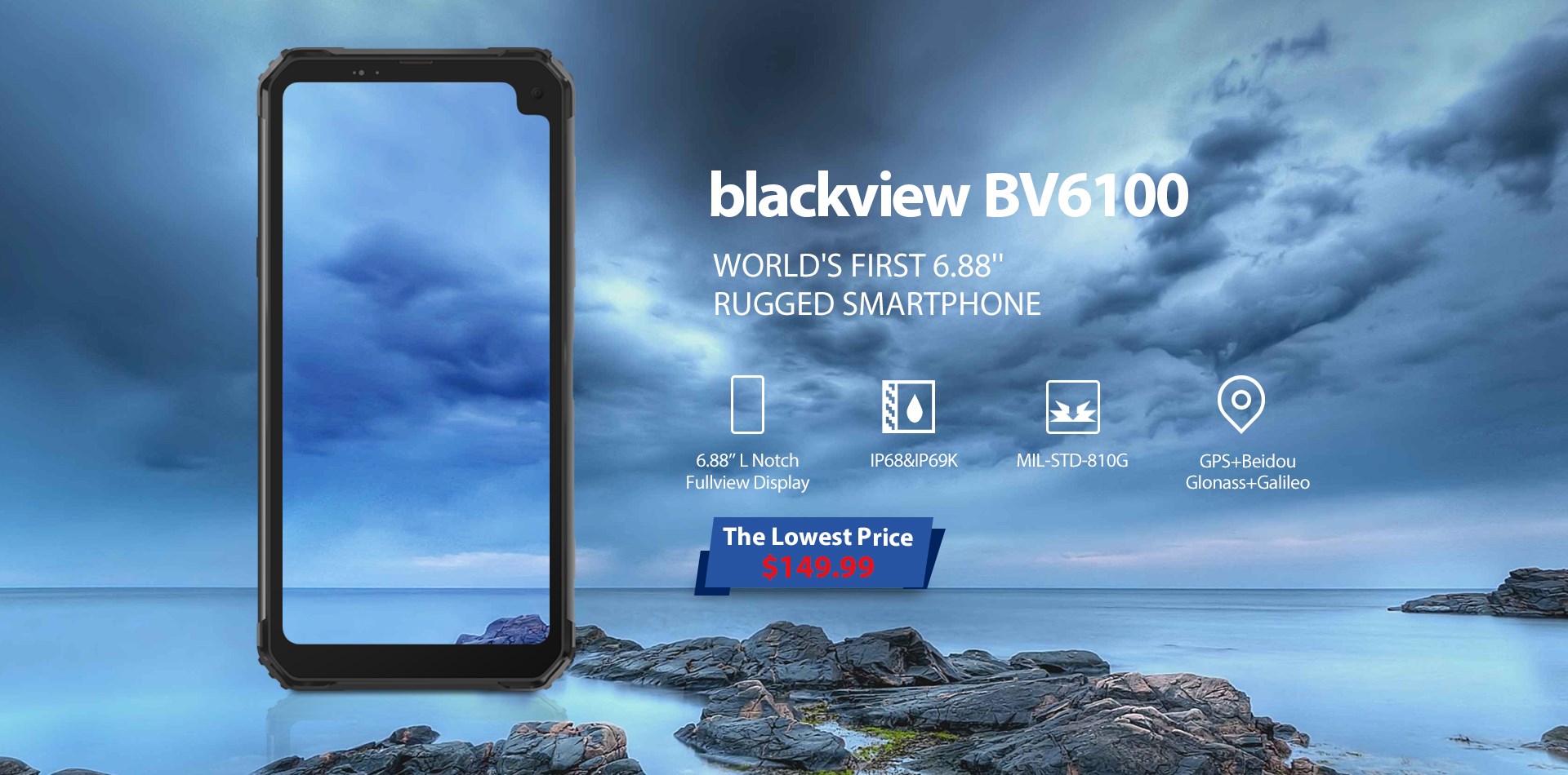 #Blackview #BV6100 is officially on sale with the best price! It’s soon to rise. Grab yours and embark on a new adventure with the world’s largest rugged phone with 6.88" ultra-large display. 