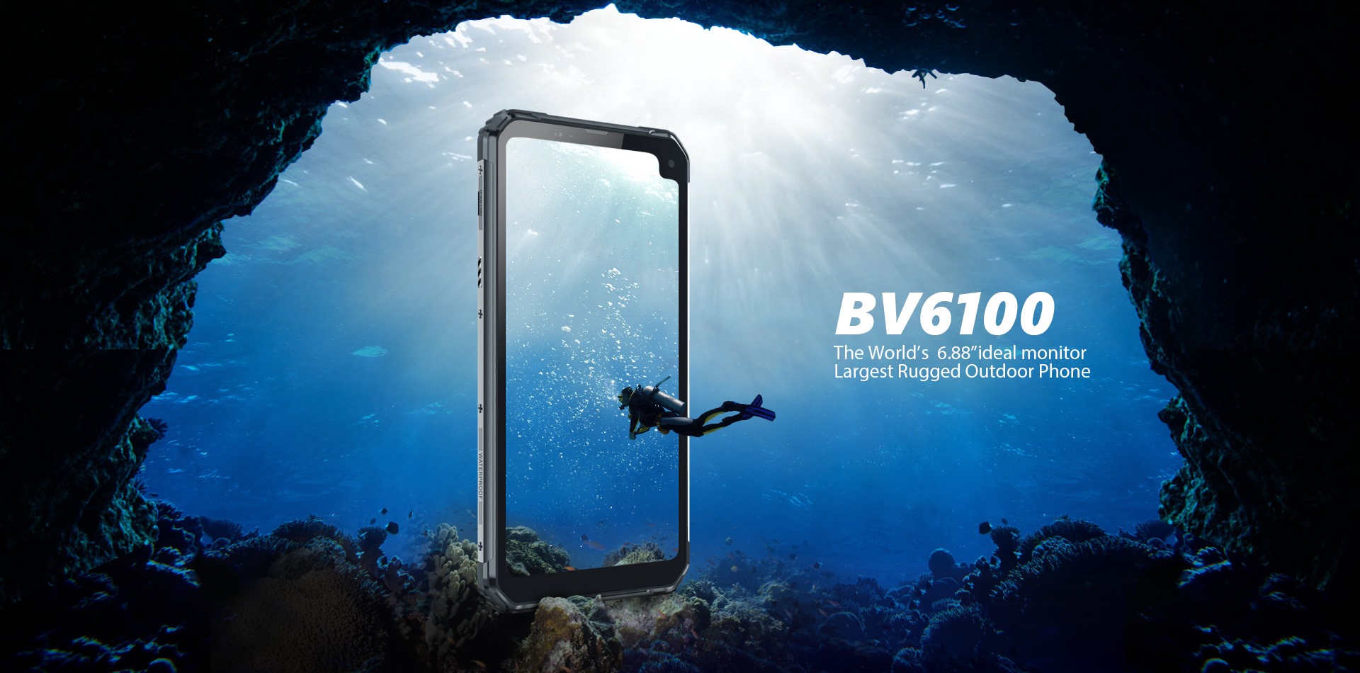 #Blackview #BV6100 the world's first 6.88" Rugged Smartphone