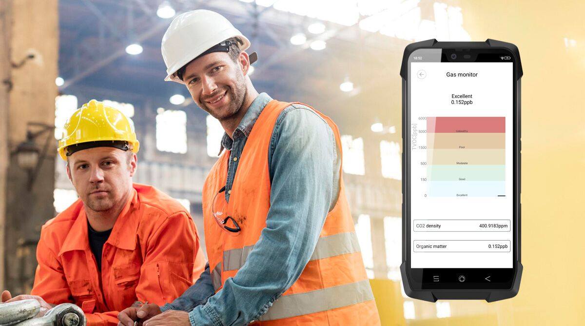 🤩If you work in a high-risk environment where you need to prevent gas leaks and other harmful gases, #Blackview #BV9700Pro is a great helper to monitor the surrounding air quality in real time and help you escape the danger in time.