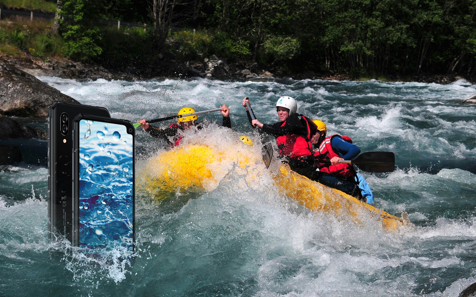 🏄‍♂️River tracing with a waterproof rugged outdoor phone #Blackview #BV6100.