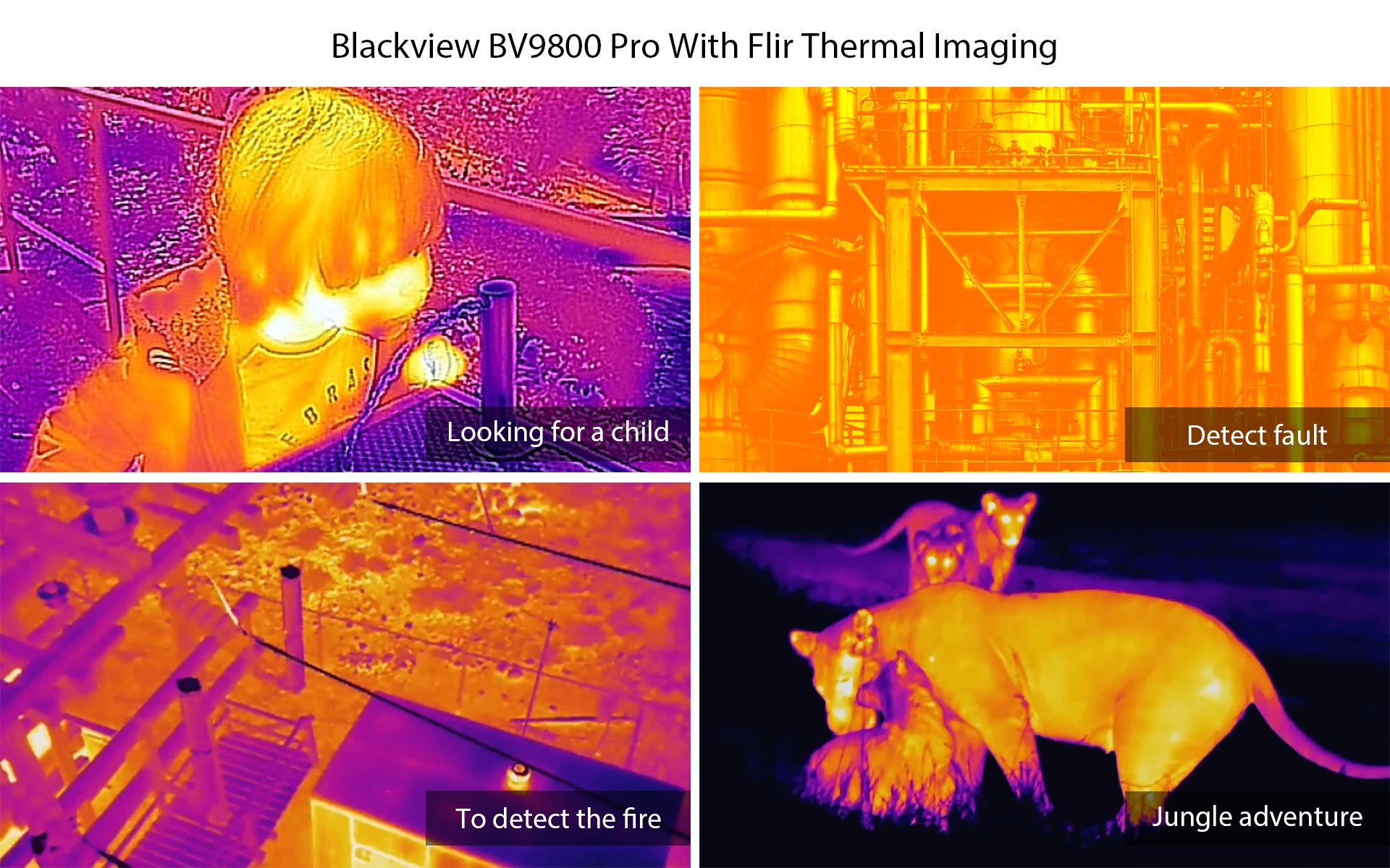 In which scenes would you use the #Flir Thermal Imaging of the #Blackview #BV9800Pro?