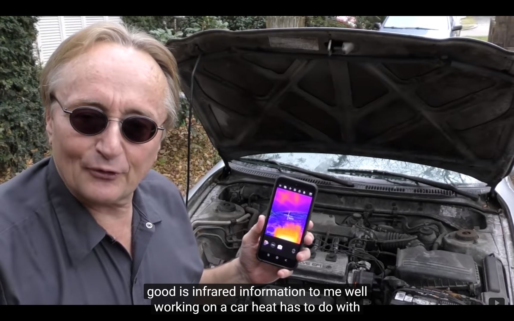 “I’d be using a handheld phone to both analyze the car with software and to do thermal infrared imaging to find faults…” 😎😎