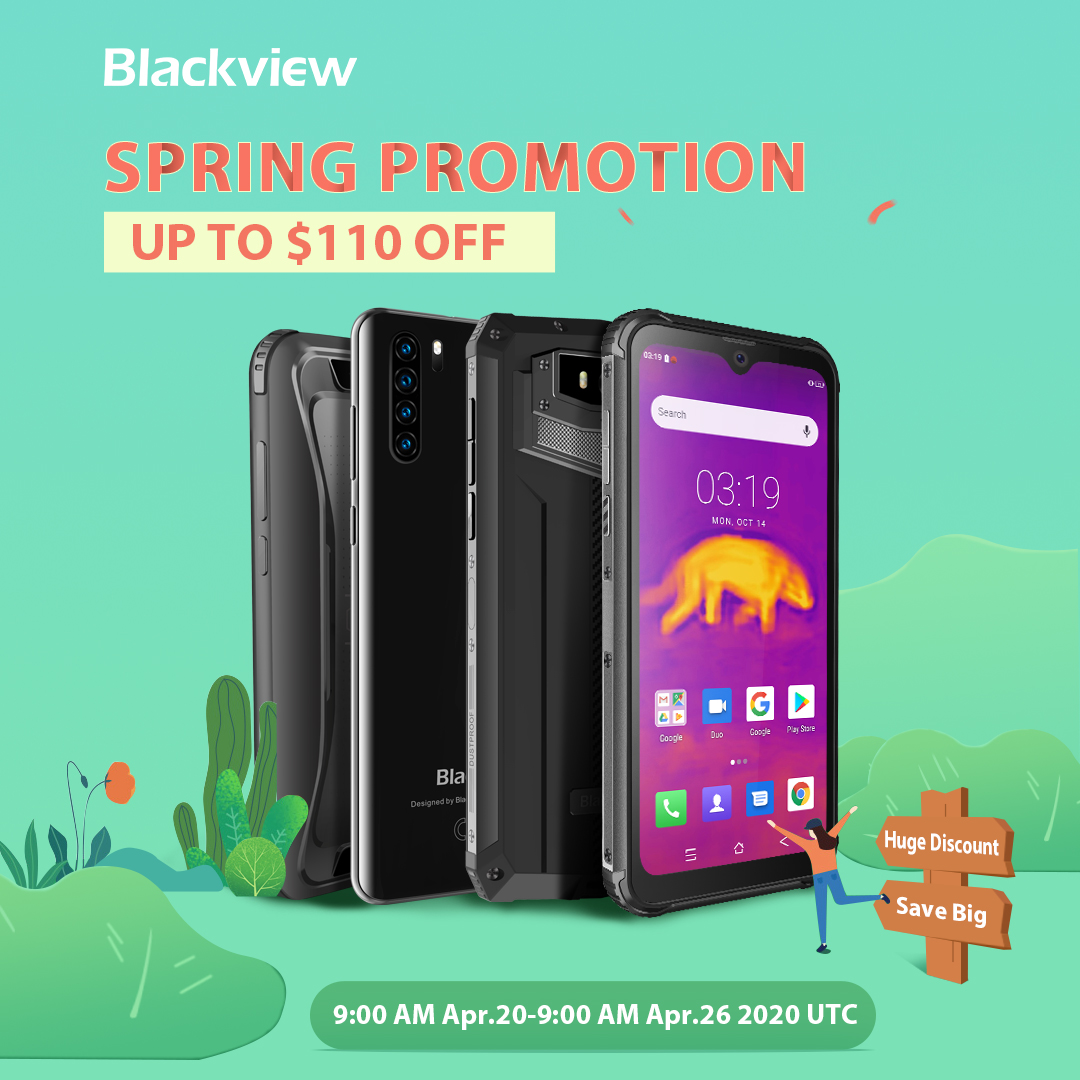 Want to get a high-quality phone within your budget?🥳😍🤩Check #Blackview Spring Promotion (up to $110 off ) to snap up one and save big. 