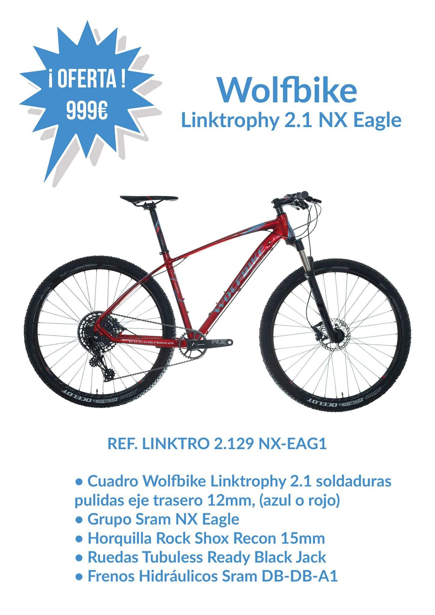 Esta oferta en tu punto distribuidor Wolfbike.