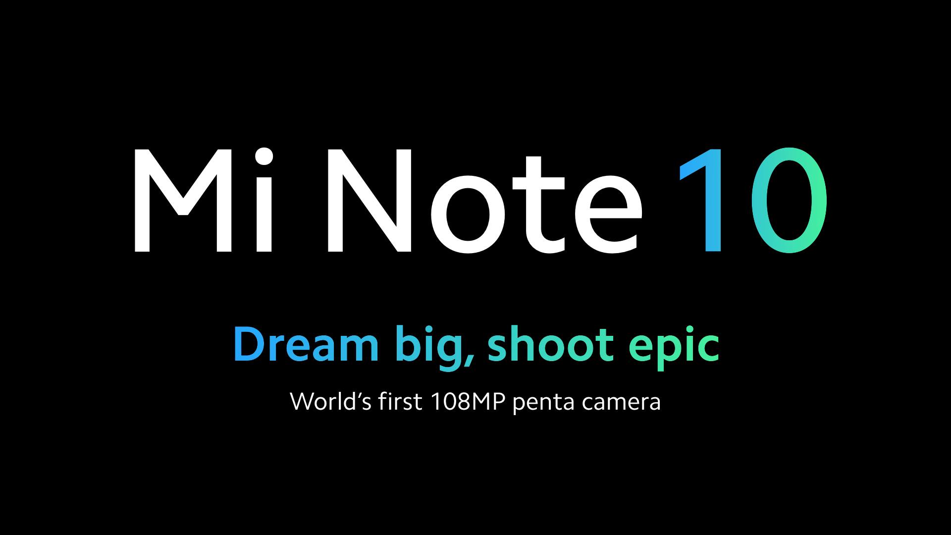 #MiNote10, the beginning of a new era of smartphone cameras. Here's everything you need to know about the world's first 108MP Penta Camera. 