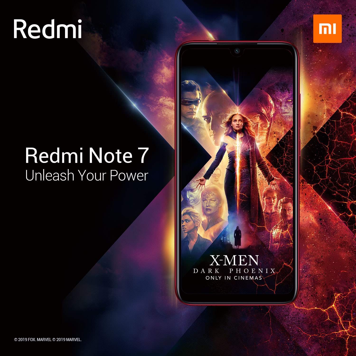 X-traordinary, X-cellent, X-citing! To celebrate the X-Men franchise and the release of X-Men: Dark Phoenix, Xiaomi is thrilled to announce that #RedmiNote7 has partnered with the movie X-Men: Dark Phoenix. We can’t wait to see the movie in cinemas and show the world how powerful our “x” s are! #XMenDay #DarkPhoenix 