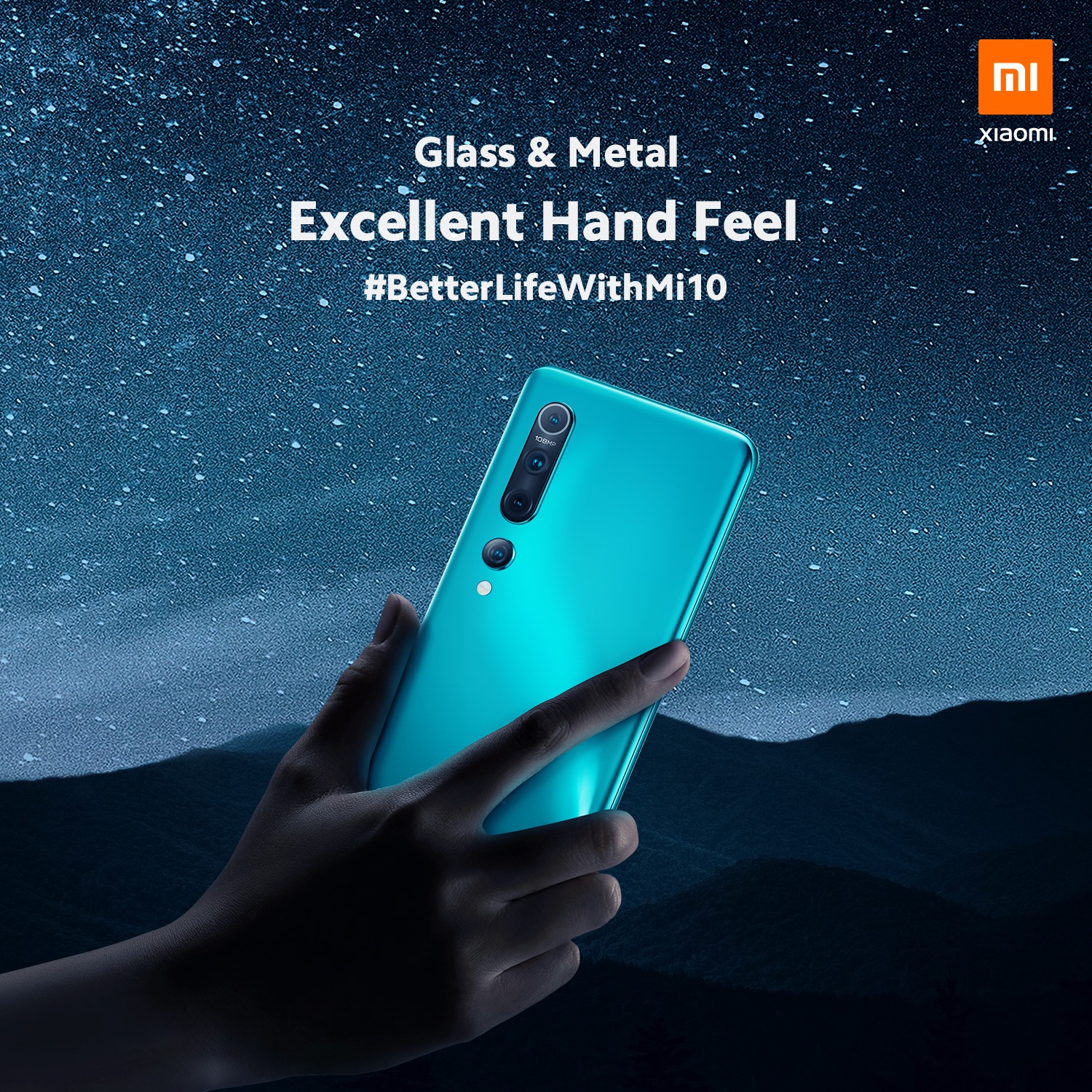 The smartphone that is with you around the clock should look and feel great. The carefully crafted glass + metal curved design of #Mi10 certainly fits the bill!  #LightsCameraAction...