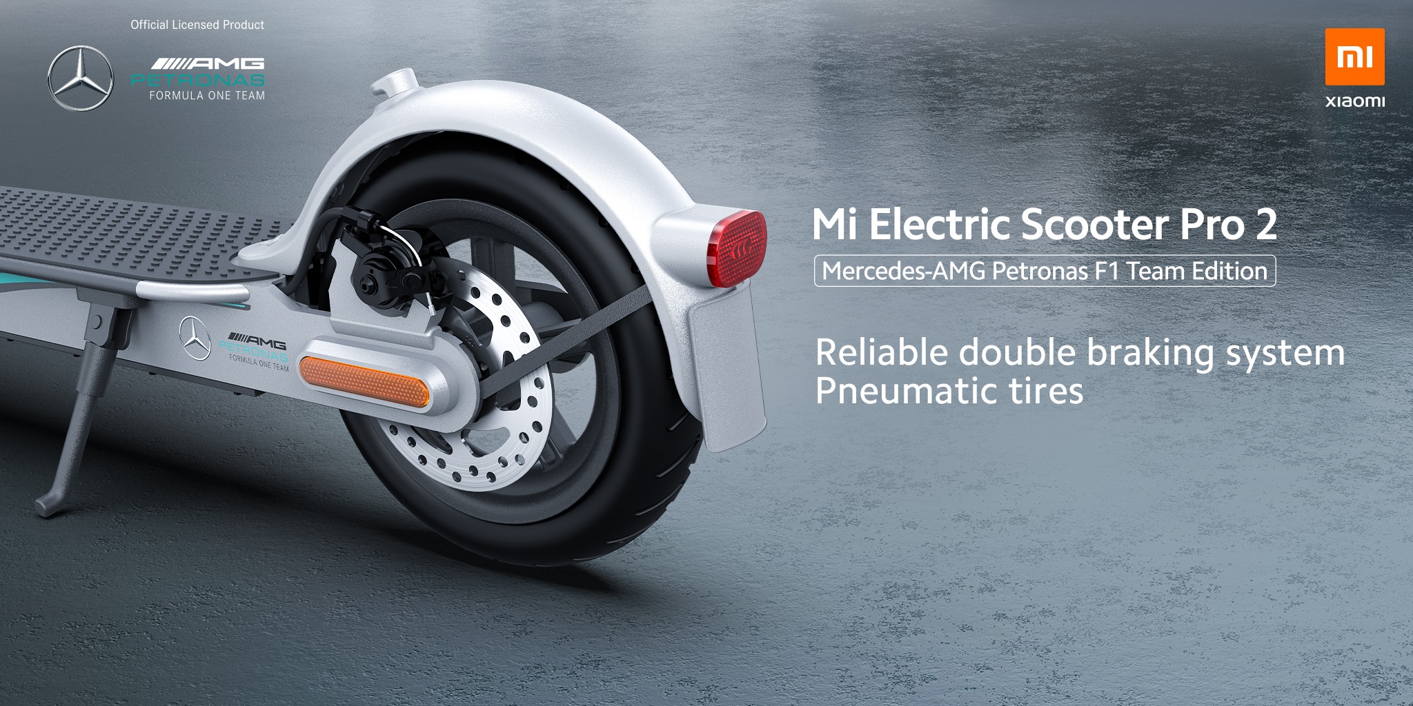 We engineered #MiElectricScooterPro2 Mercedes-AMG Petronas F1 Team Edition with safety in mind! 