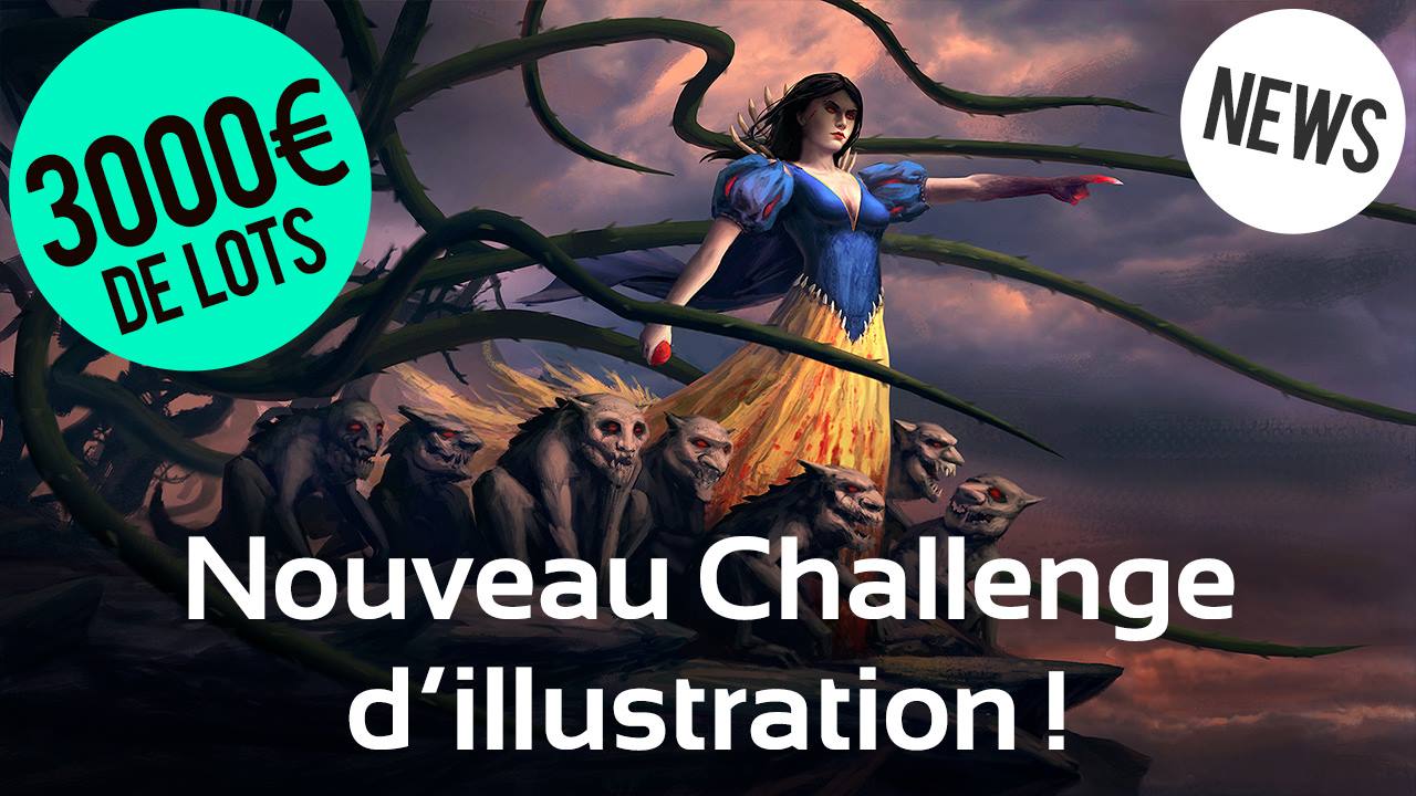 More details about the art challenge are included by DigitalPainting.school video.