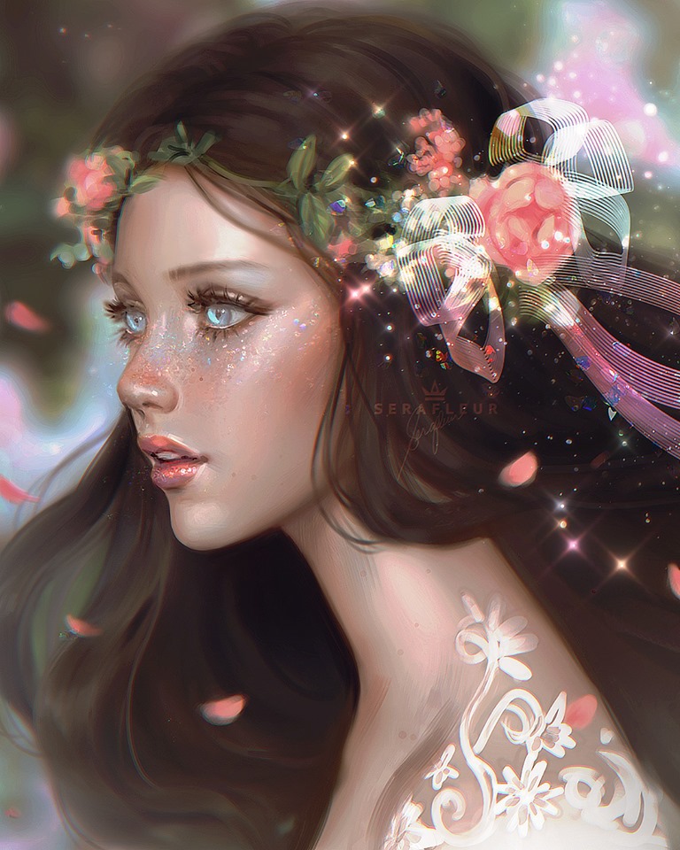 Today we're appreciating the work of digital illustrator @Serafleur from Philippines, who finished the beautiful art piece on #XPPen #Artist156Pro. Loving the beautiful color in the portait.