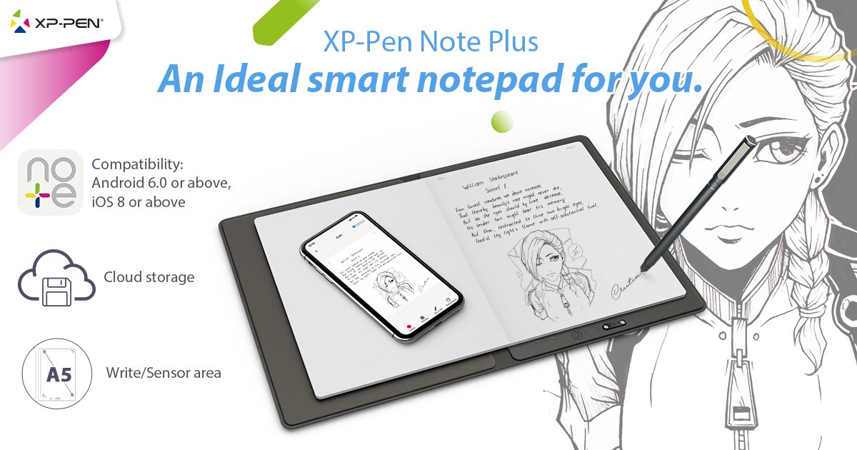 XP-Pen Note Plus: Sketch, synchronize, store, share