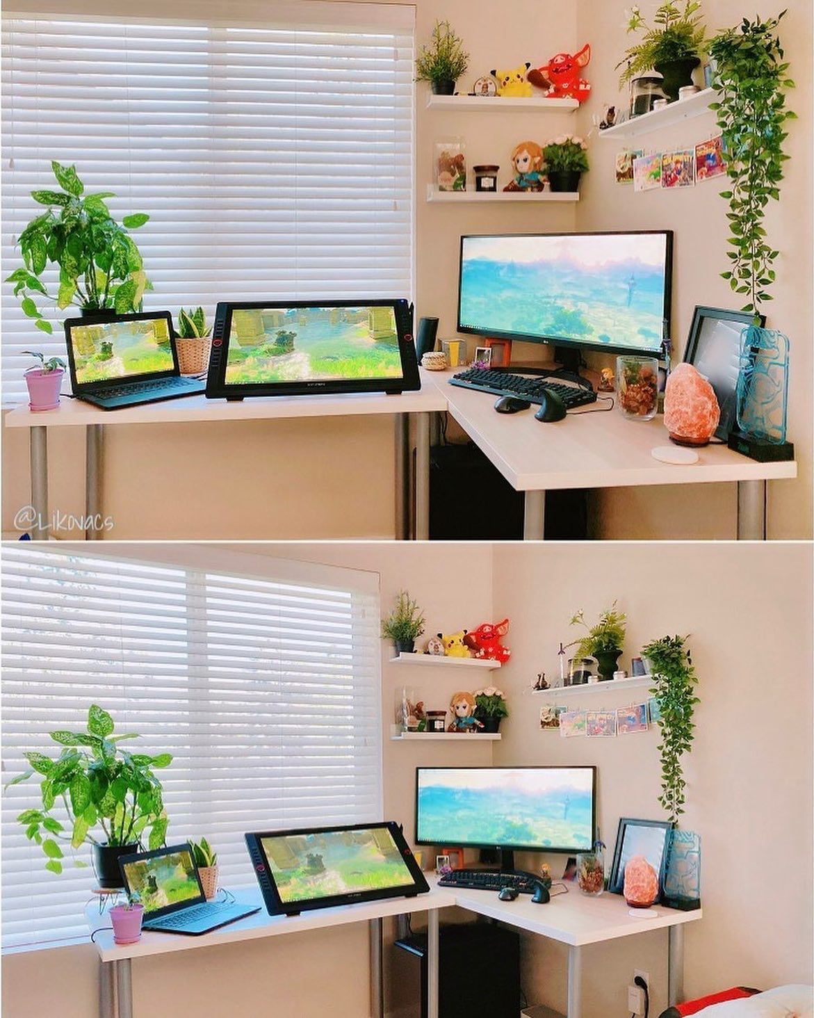 This week #XPPensetup featured is from @likovacsart.  It must be the most relaxing and positive work station as if living in forest. 🍀🍃💞