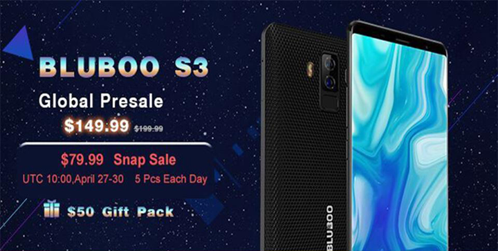 #BLUBOO #S3 Global Presale on #TOMTOP with an attractive price $149.99.  