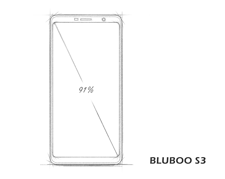 #8500mAh #BLUBOO #S3’s Appearance Design Draft Revealed