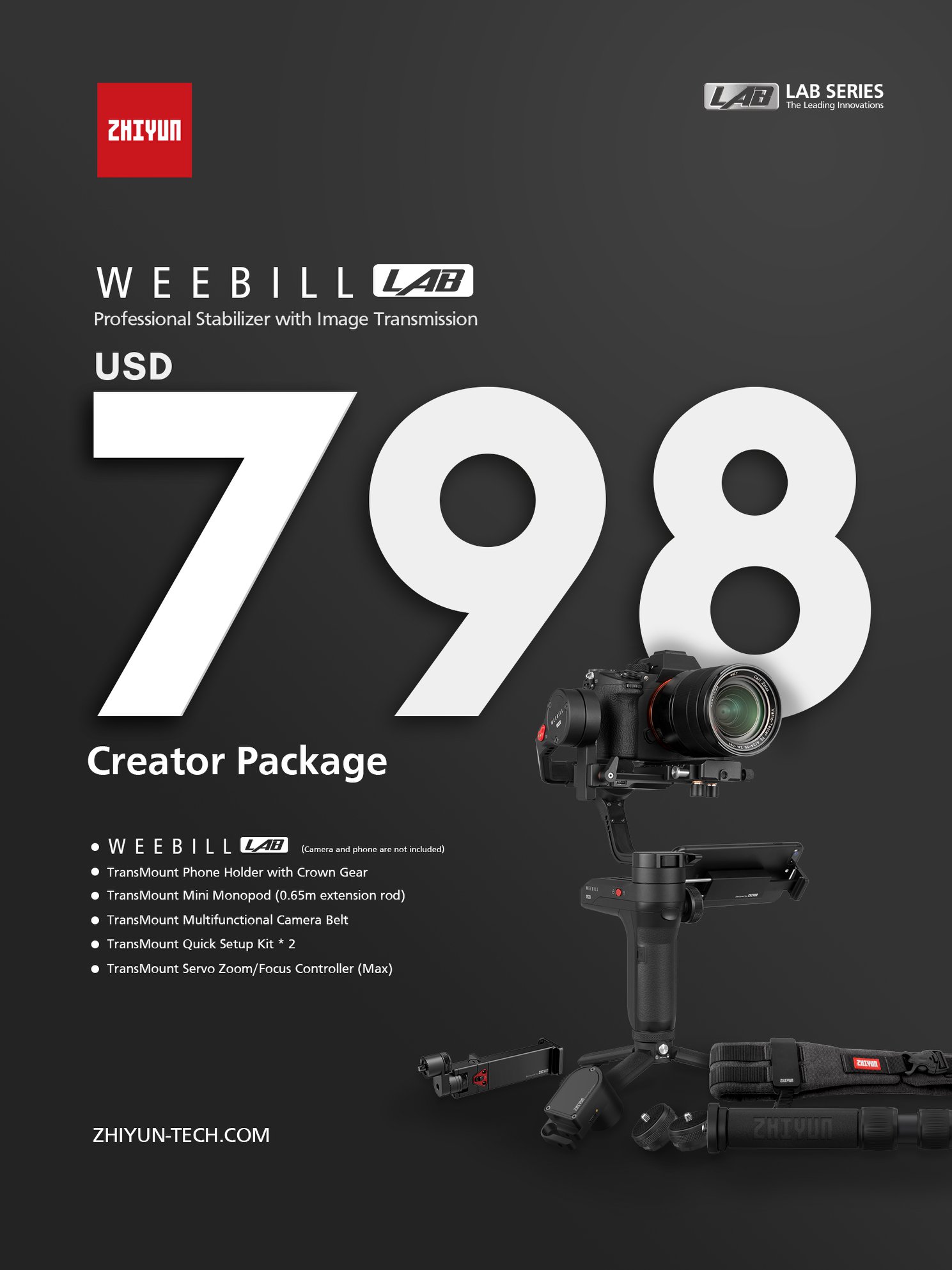 The different packages are to suit your needs. • Creator Package: 798 USD