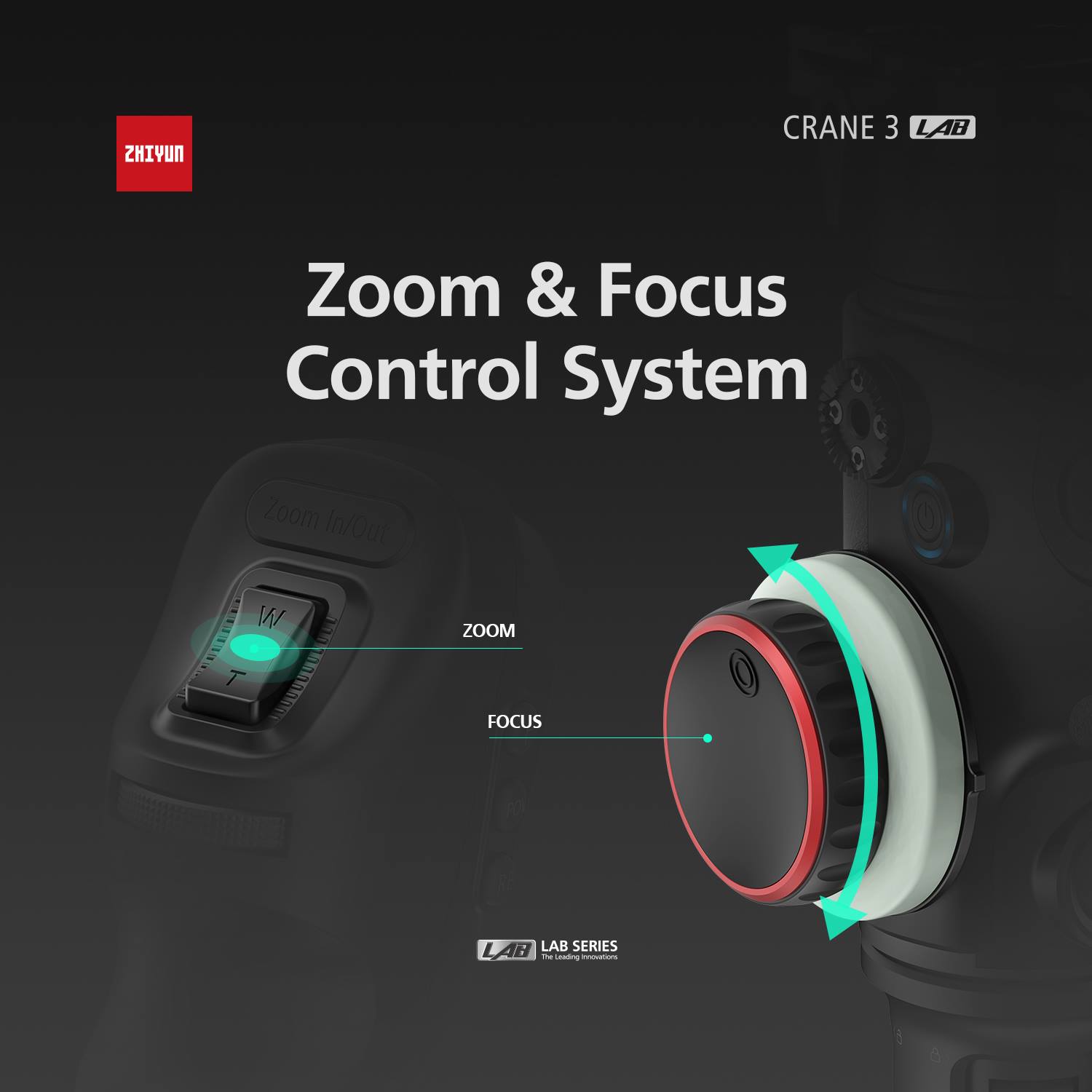 #ZHIYUN #Crane3Lab - Synchronous Zoom & Focus Control